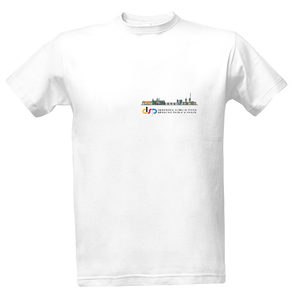 DSP T-Shirt mit Prag-Motiv / Tričko DSP s motivem Prahy