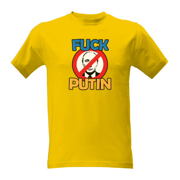 Tričko s potiskem Fuck Putin