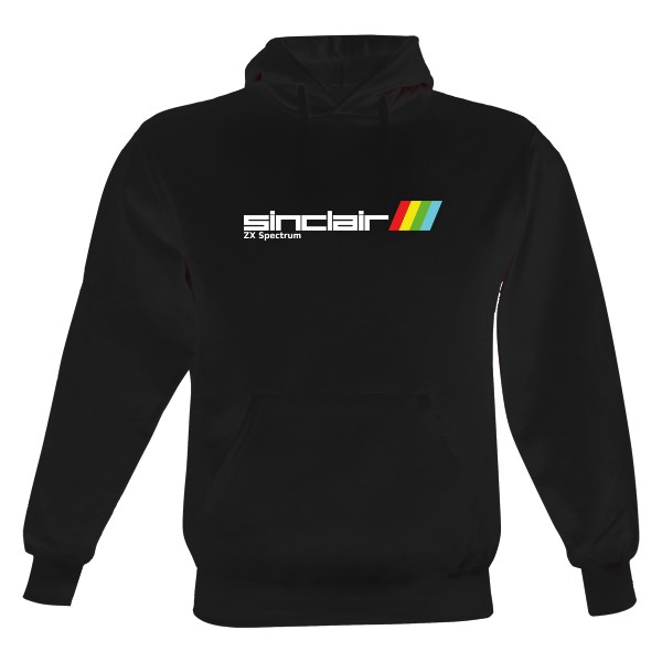 Pánská mikina s kapucí Just Hoods s potiskem Sinclair - bílé logo