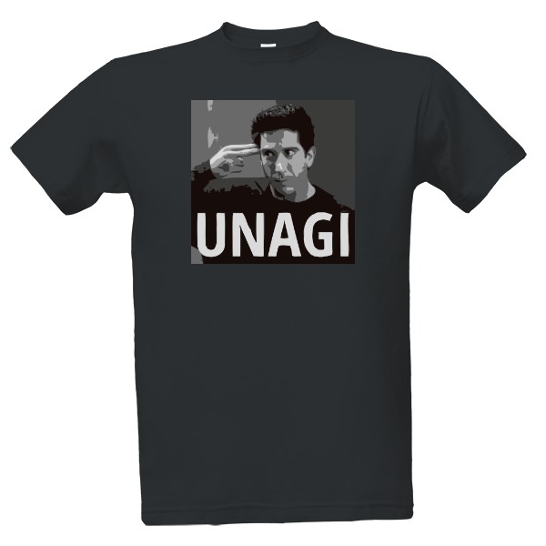 Tričko s potiskem Unagi šedá