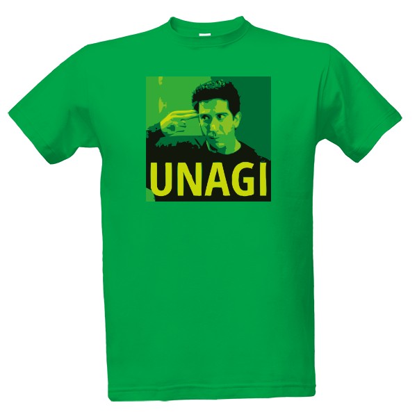 Tričko s potiskem Unagi zelená