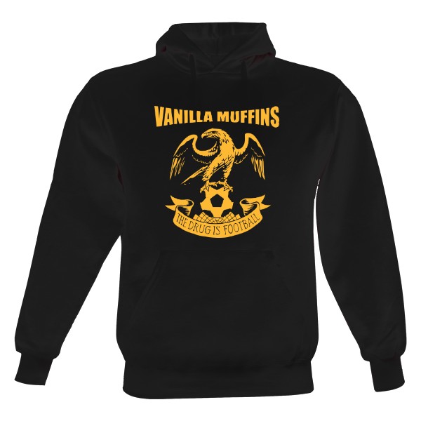 Pánská mikina s kapucí Just Hoods s potiskem Vanilla Muffins - The Drug is Football